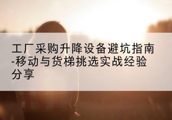 安顺移动式升降机怎么选-工厂采购升降设备避坑指南-移动与货梯挑选实战经验分享